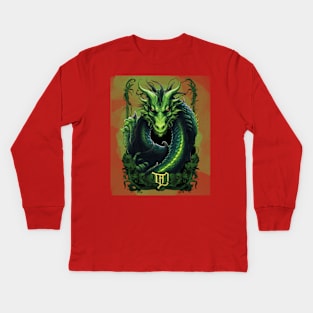 Inferno the Firestorm Dragon Kids Long Sleeve T-Shirt